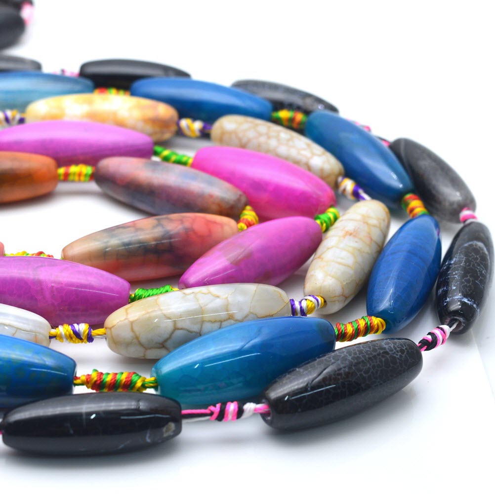 Jewelry Making Store - Doğal taş renkli büyük akik taşı