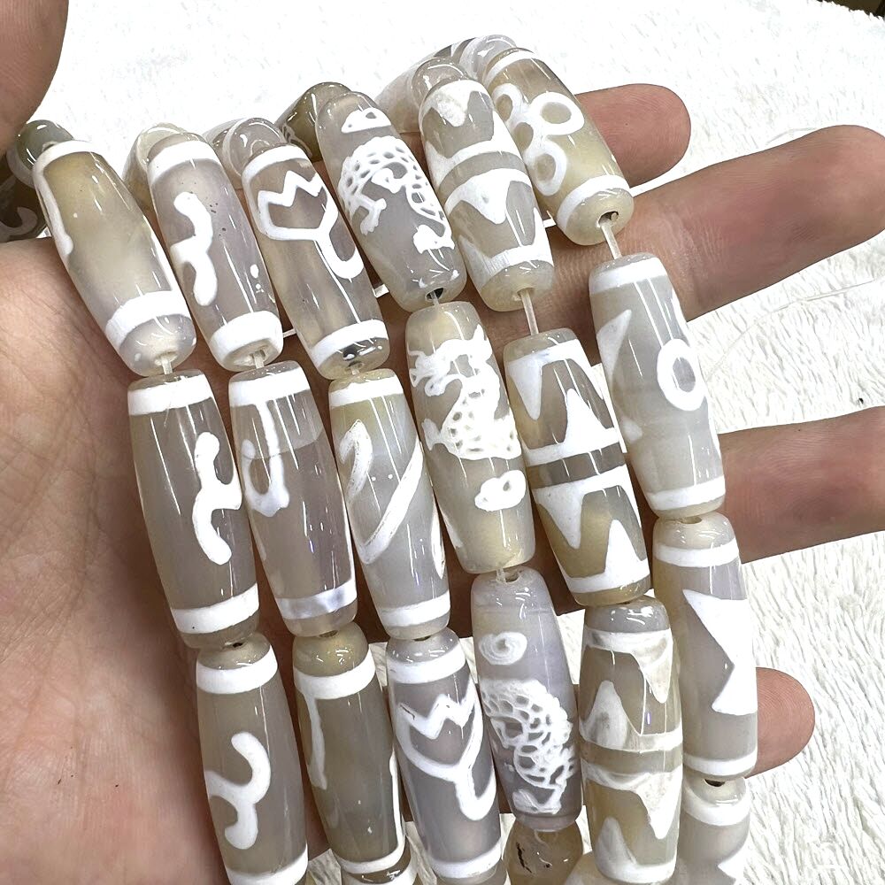 Jewelry Making Store - 30mm Beyaz Tiban 12 Desenler Dzi