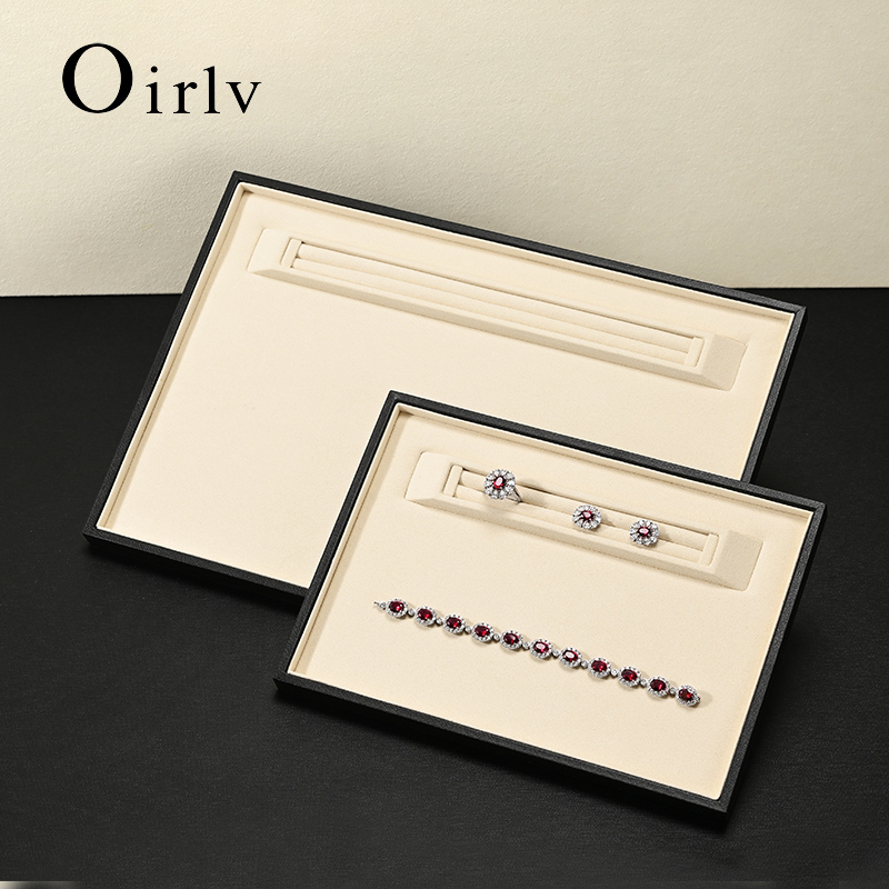 Jewelry Making Organizer - Oirlv Deri Takı Tepsisi Yüzükler Kolye