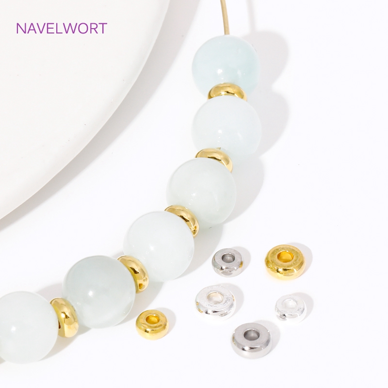 Jewelry Making Items - 4/5mm 18K altın kaplama yuvarlak halka
