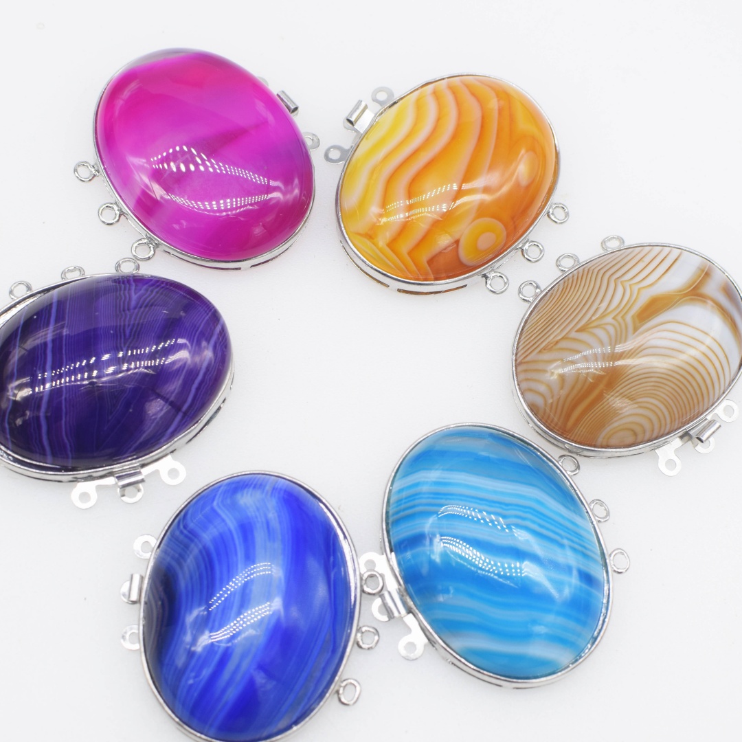 1 Adet Çok Renkli Akik Düz Ova - Jewelry Making Stones incelemesi ve fiyatı