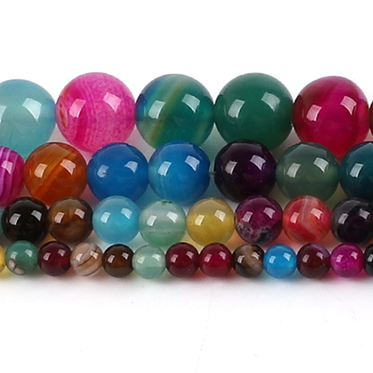 Doğal Akik Taş Boncuklar Renkl - Jewelry Making Stones incelemesi ve fiyatı