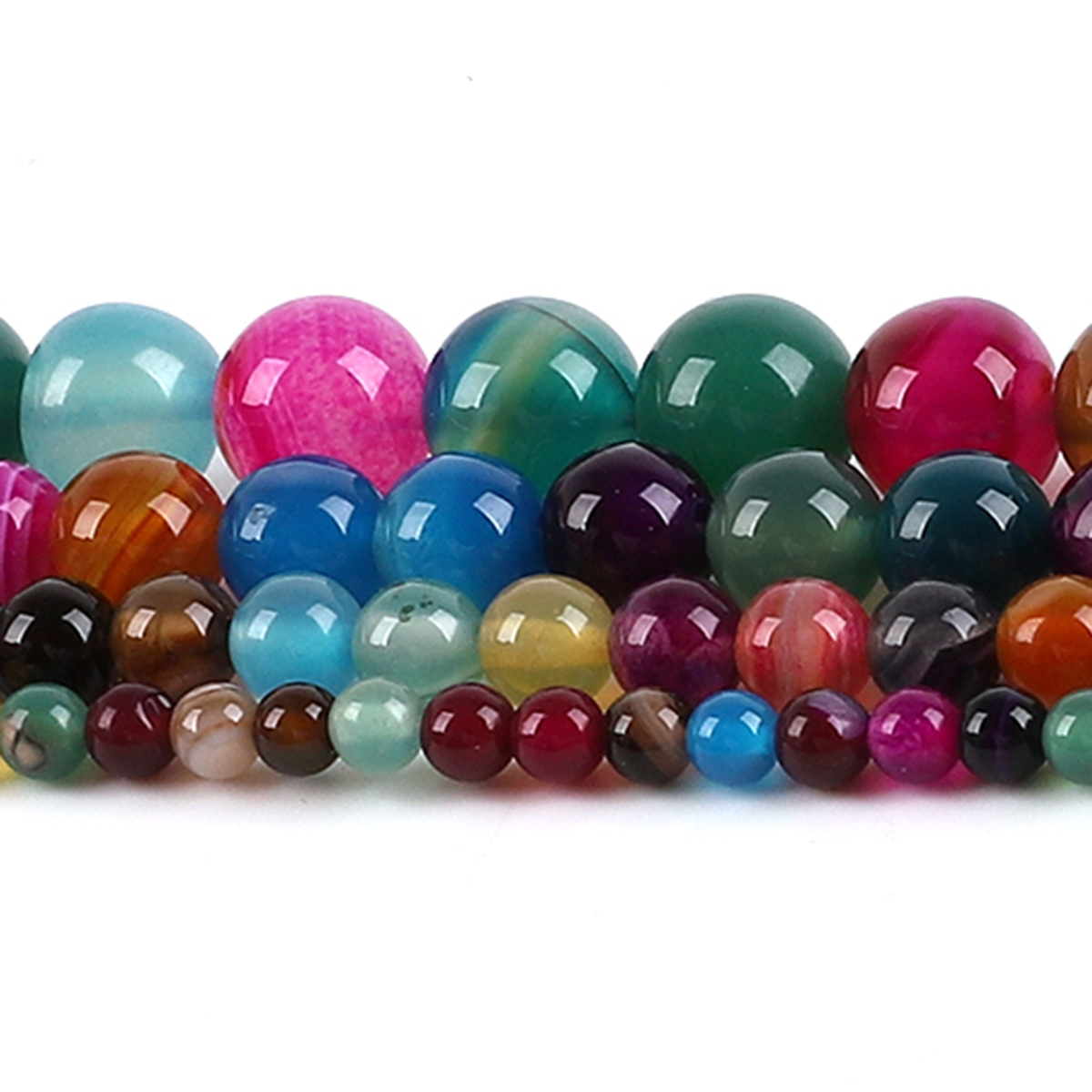 Doğal Akik Taş Boncuklar Renkl - Jewelry Making Stones incelemesi ve fiyatı