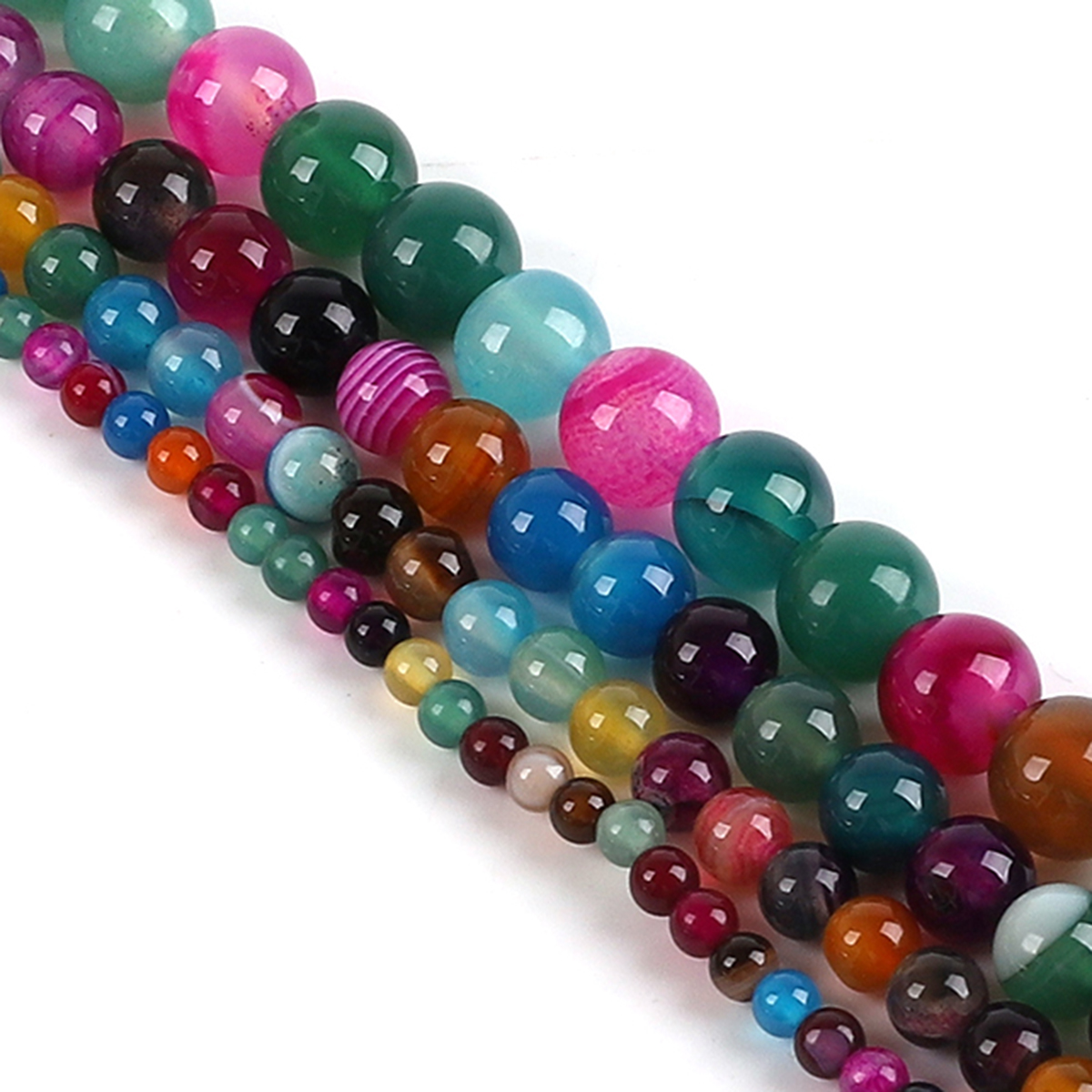 Doğal Akik Taş Boncuklar Renkl - Jewelry Making Stones incelemesi ve fiyatı