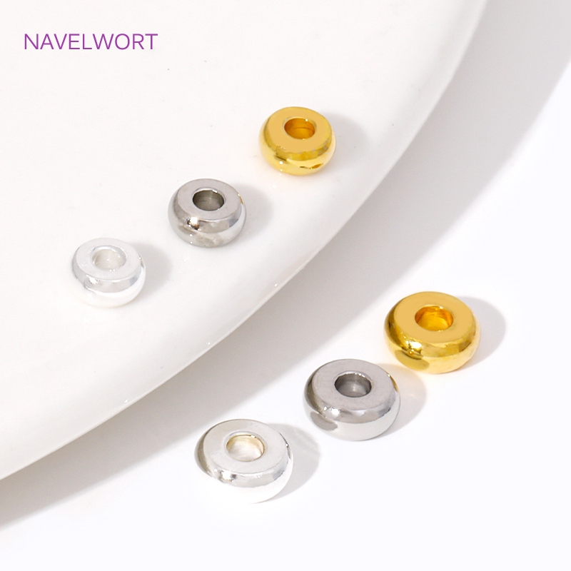 4/5mm 18K altın kaplama yuvarl - Jewelry Making Items incelemesi ve fiyatı