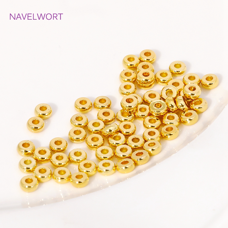 4/5mm 18K altın kaplama yuvarl - Jewelry Making Items incelemesi ve fiyatı