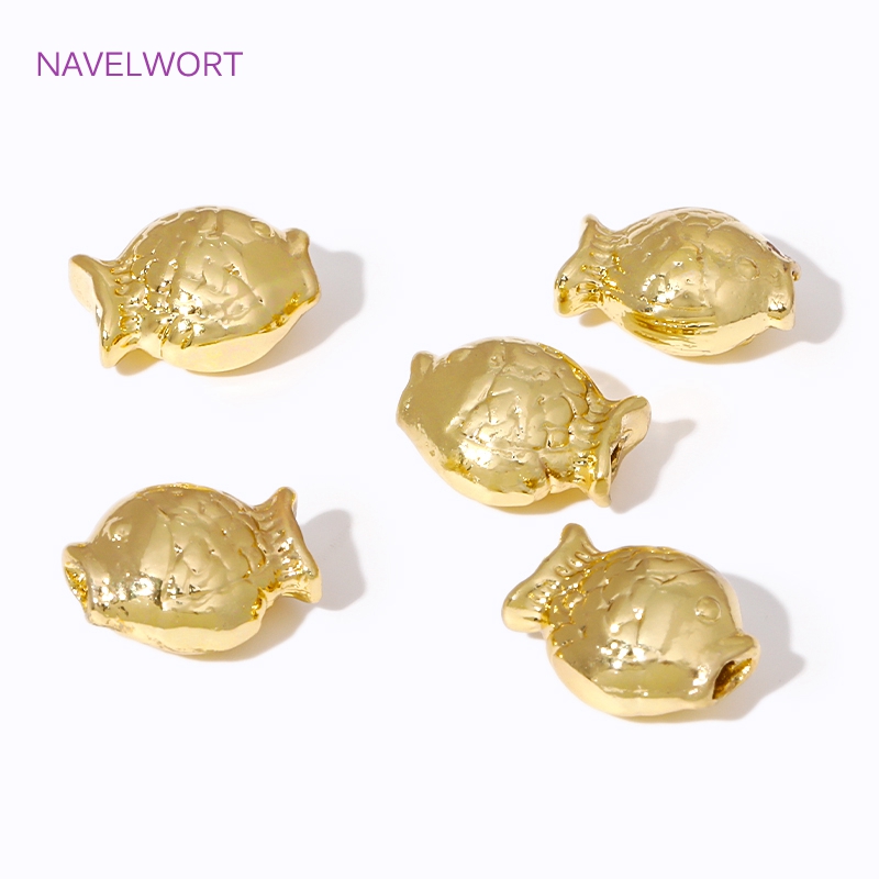 Pirinç 18K altın kaplama balık - Jewelry Making Items incelemesi ve fiyatı